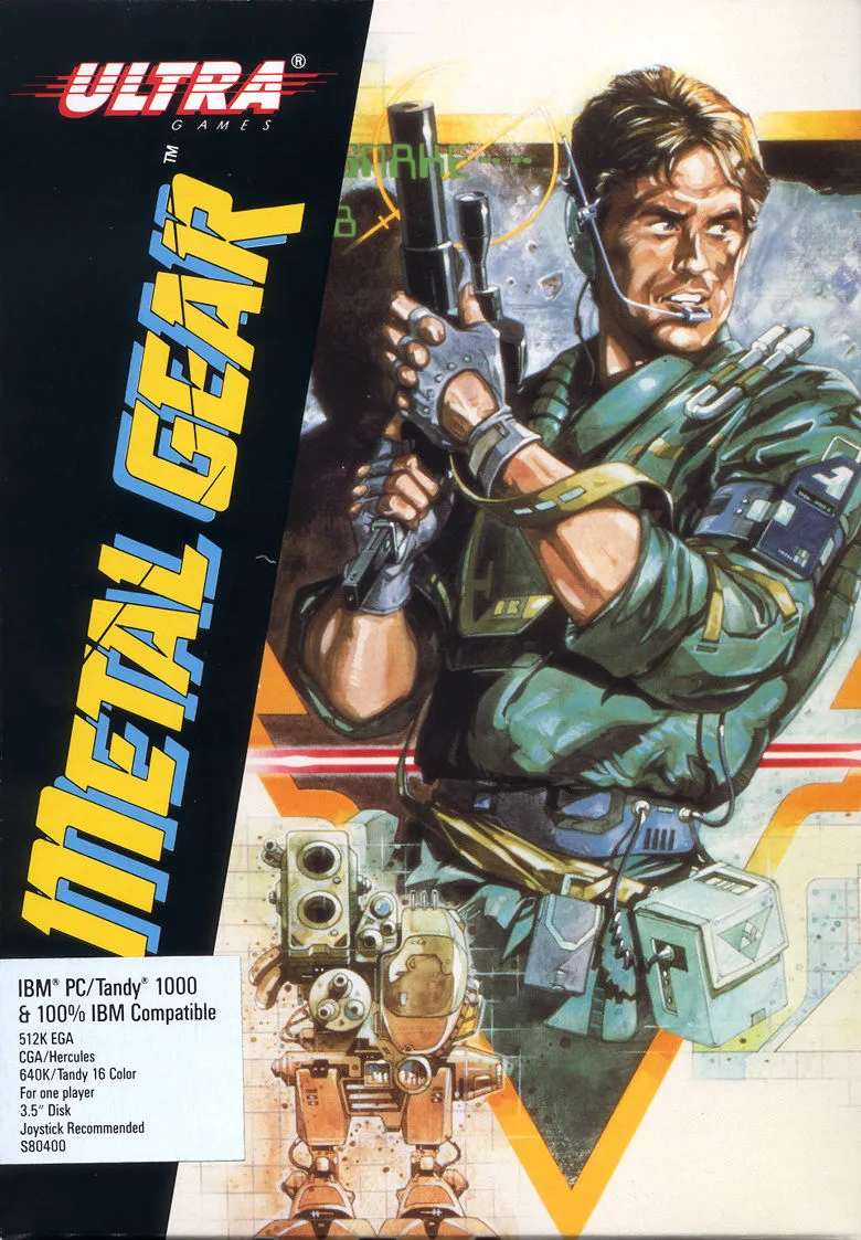 Metal Gear cover art for MS-DOS
