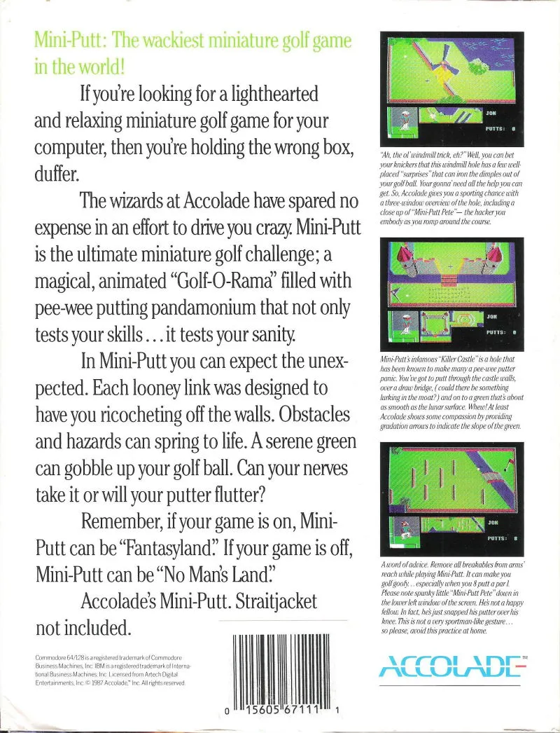 Mini-Putt box back