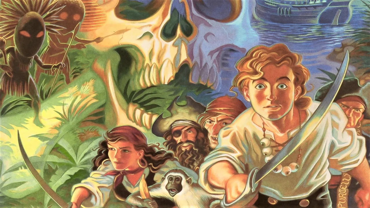 Backdrop artwork for The Secret of Monkey Island