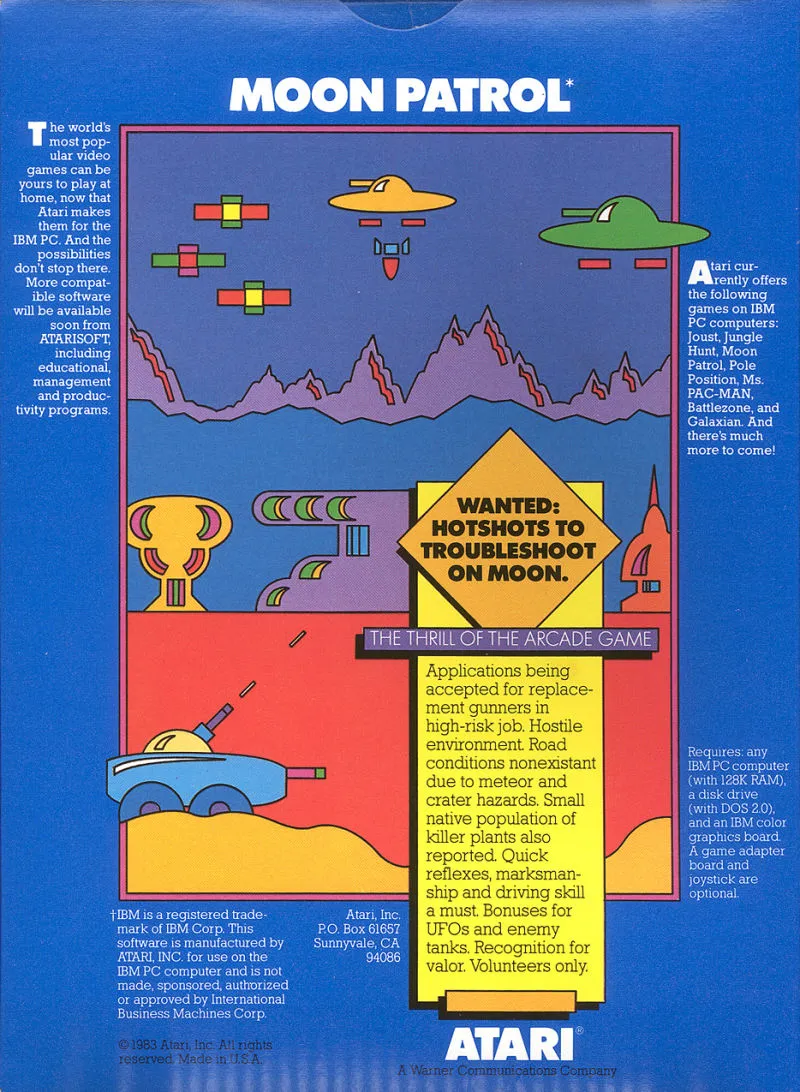 Moon Patrol box back