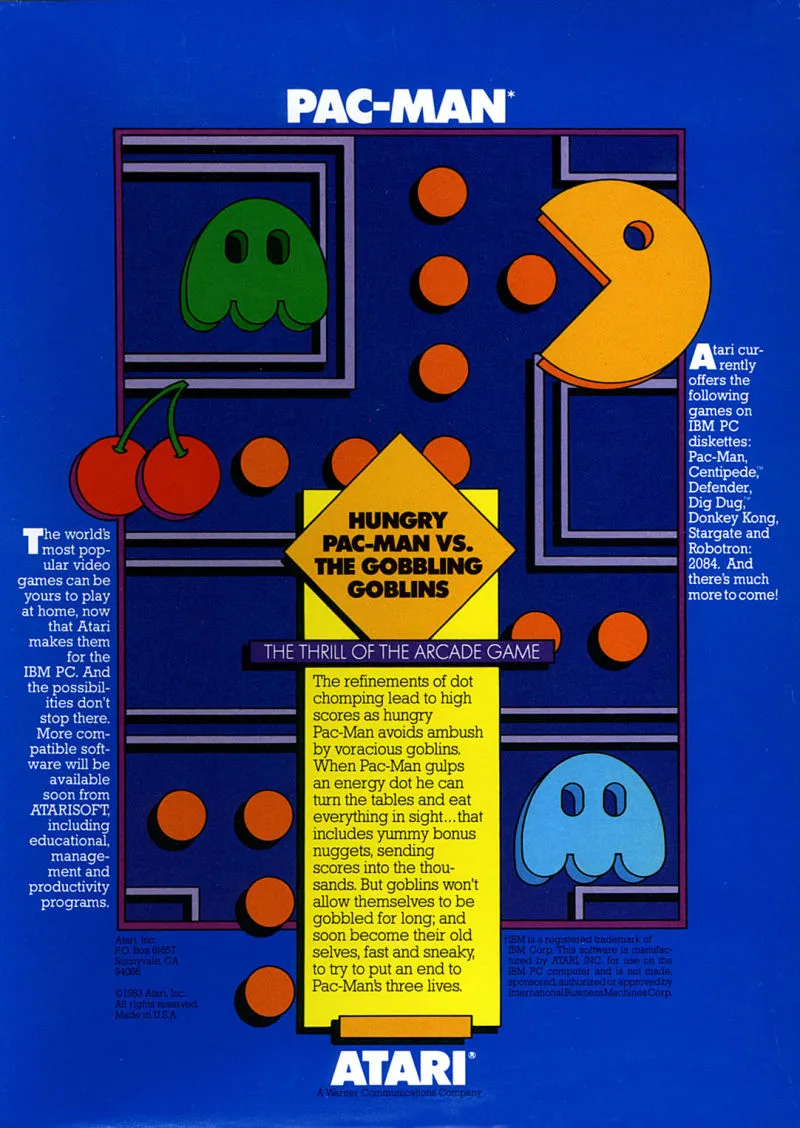 Pac-Man box back
