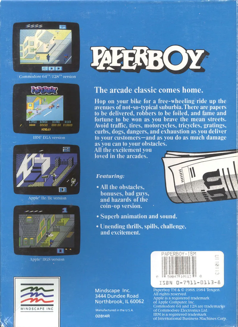 Paperboy box back