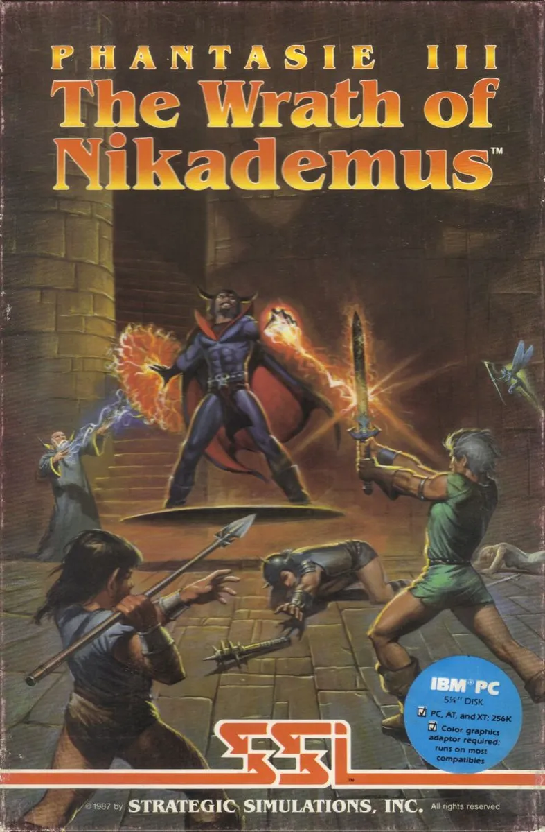 Backdrop artwork for Phantasie III: The Wrath of Nikademus