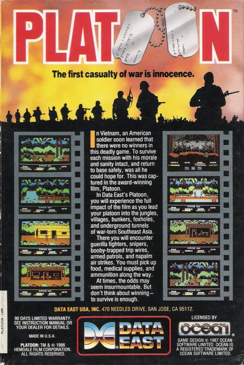 Backdrop artwork for Platoon
