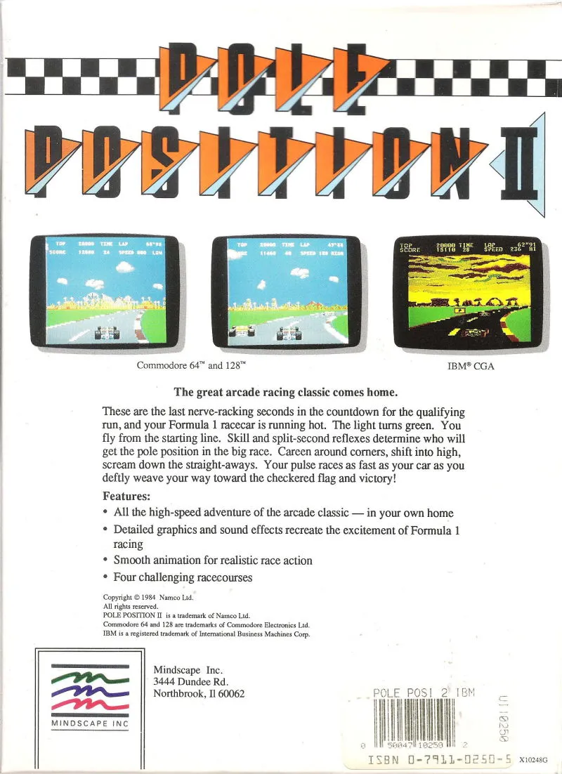 Backdrop artwork for Pole Position II