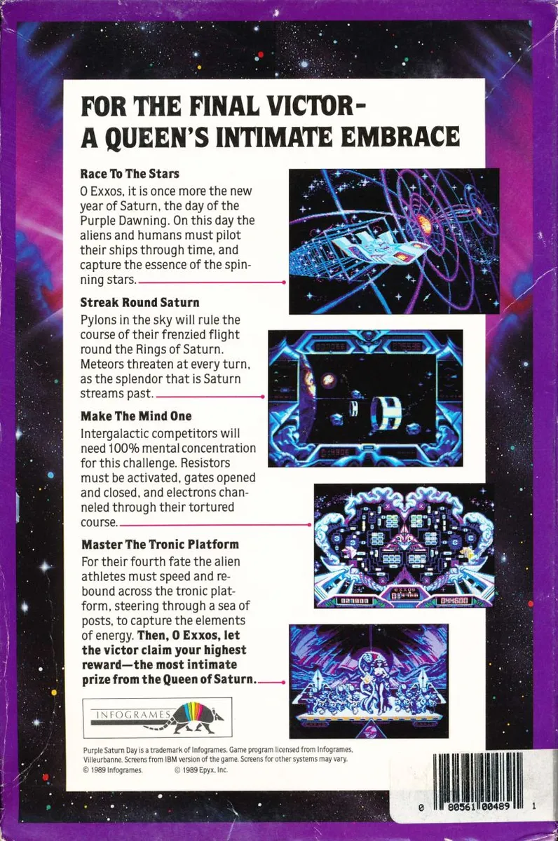 Purple Saturn Day box back