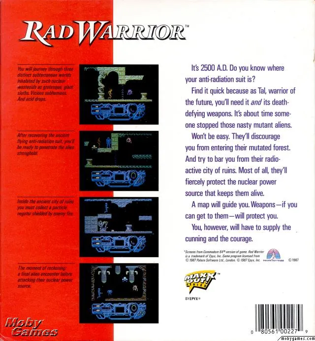 Rad Warrior box back