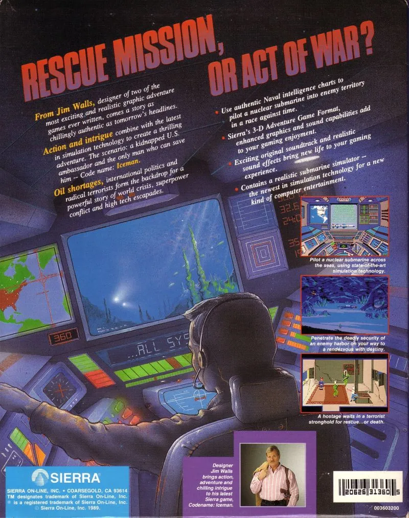 Codename: ICEMAN box back