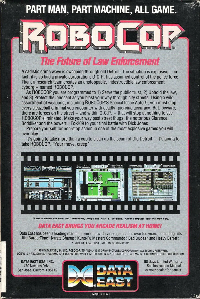 Backdrop artwork for RoboCop