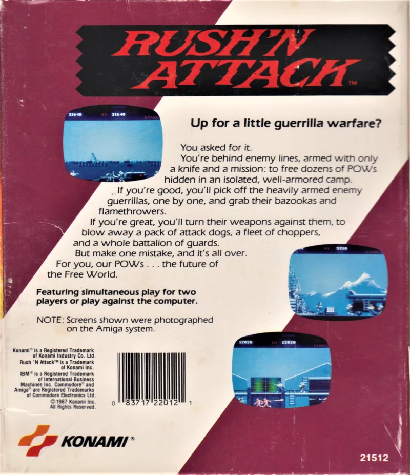 Backdrop artwork for Rush'n Attack