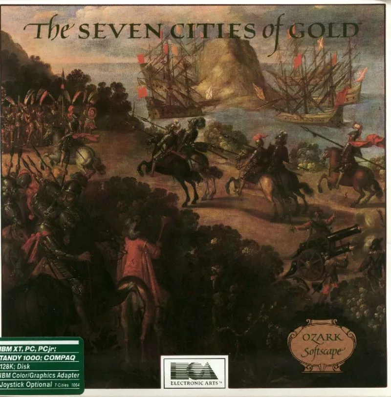 7 Cities of Gold cover art for MS-DOS