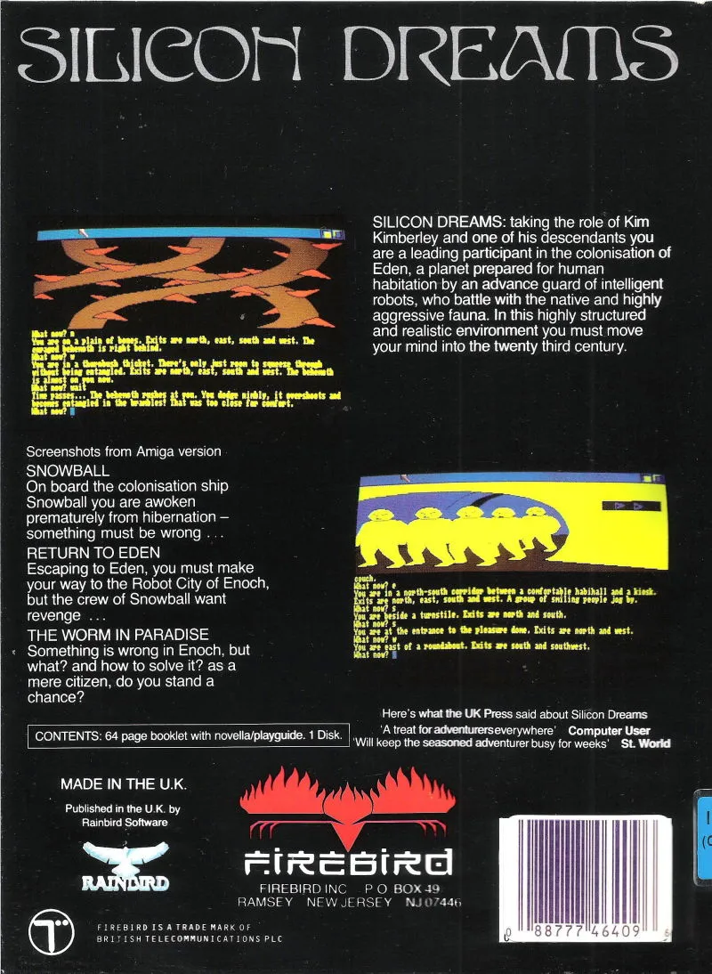 Silicon Dreams box back
