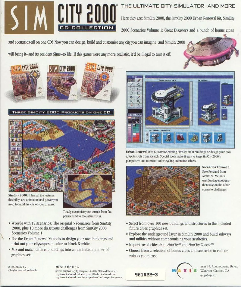 Backdrop artwork for SimCity 2000: CD Collection
