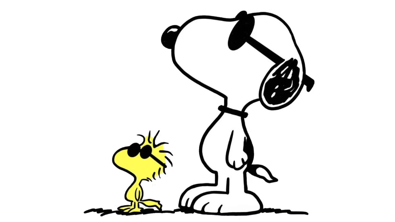 Backdrop artwork for Snoopy: The Cool Computer Game