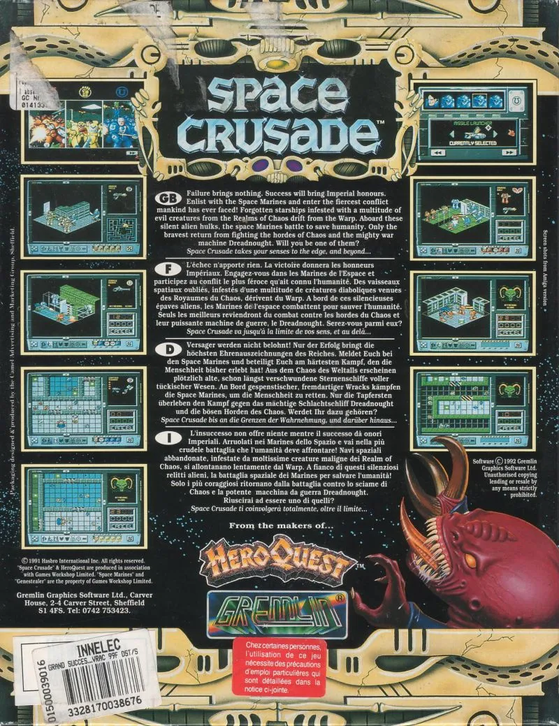 Backdrop artwork for Space Crusade