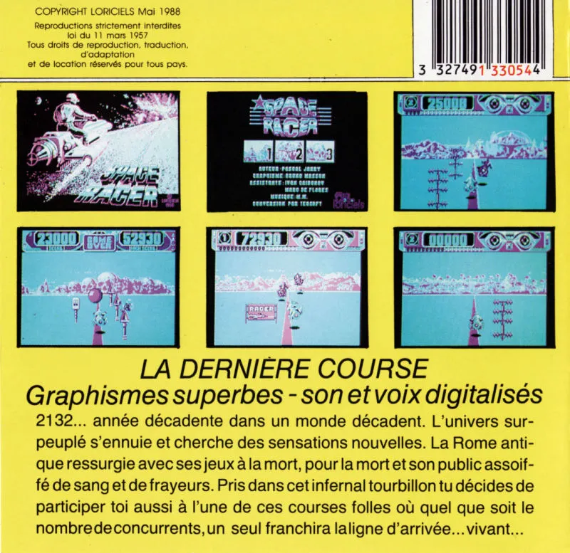 Backdrop artwork for Space Racer