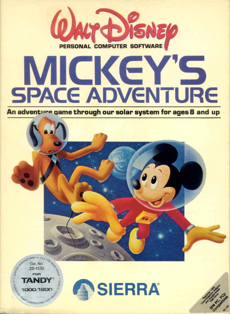 Mickey's Space Adventure box art
