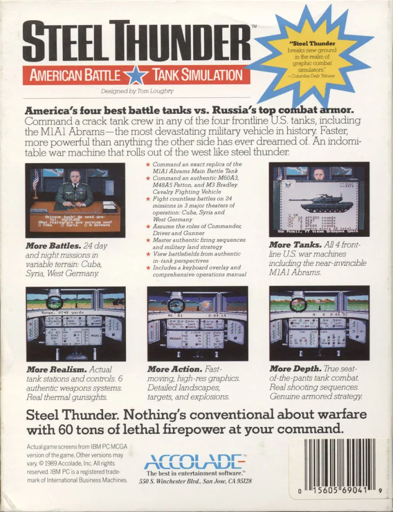 Backdrop artwork for Steel Thunder