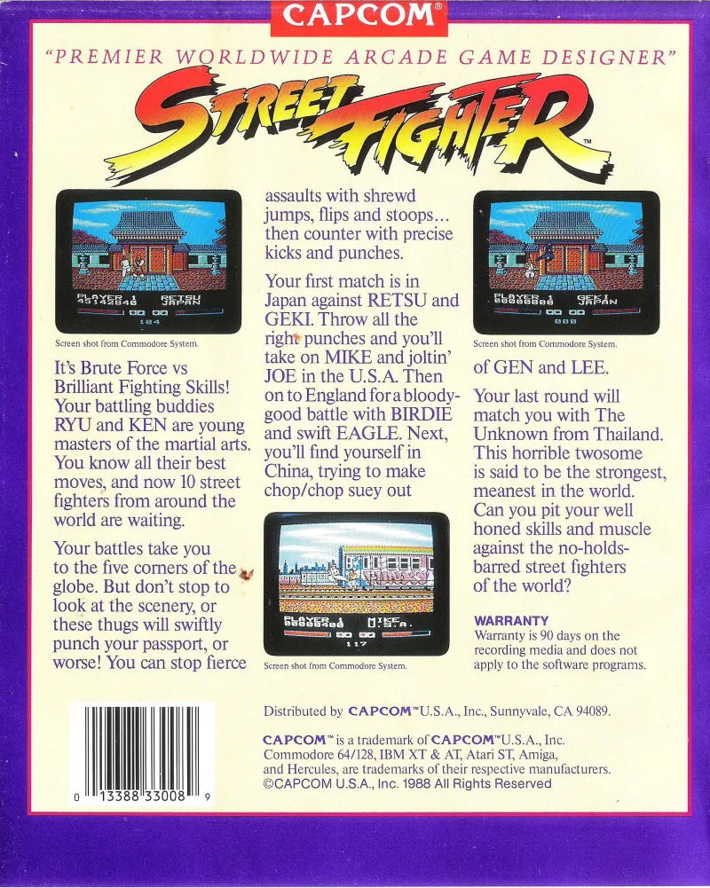 Backdrop artwork for Street Fighter