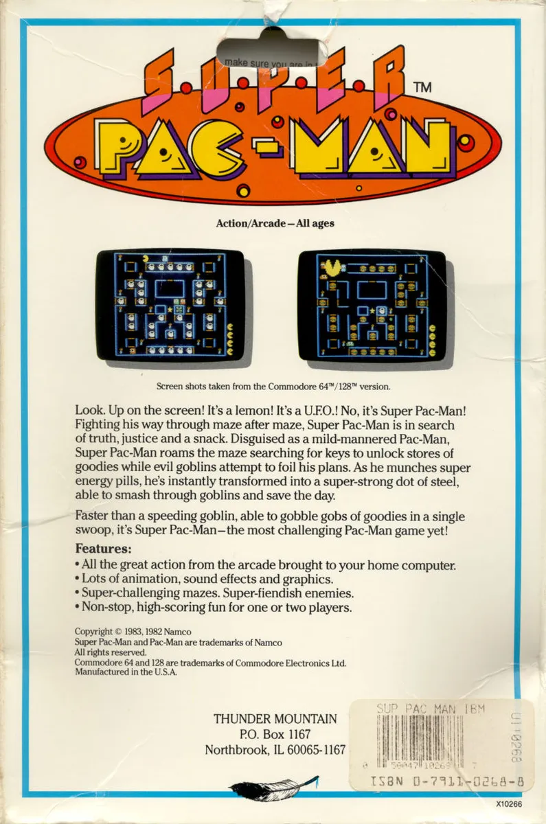 Backdrop artwork for Super Pac-Man
