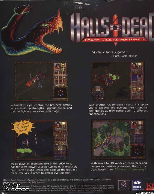 Backdrop artwork for Halls of the Dead: Faery Tale Adventure II