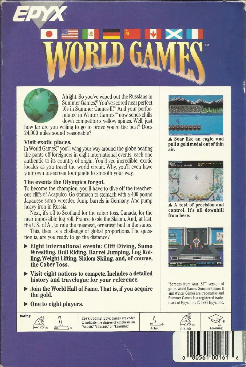 Backdrop artwork for World Games