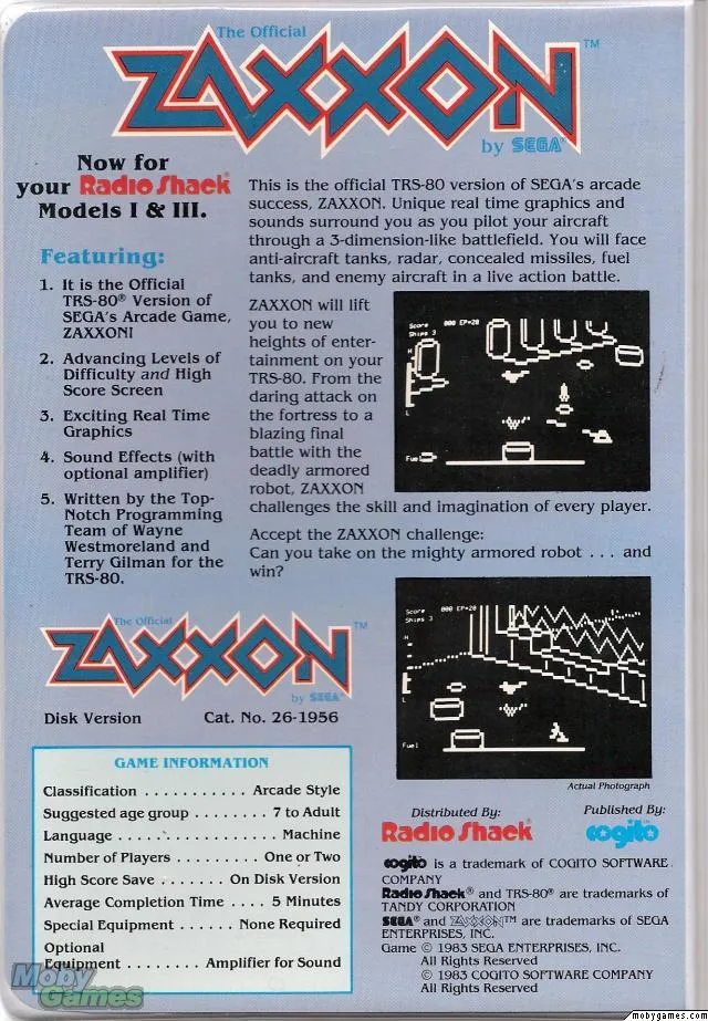 Backdrop artwork for Zaxxon