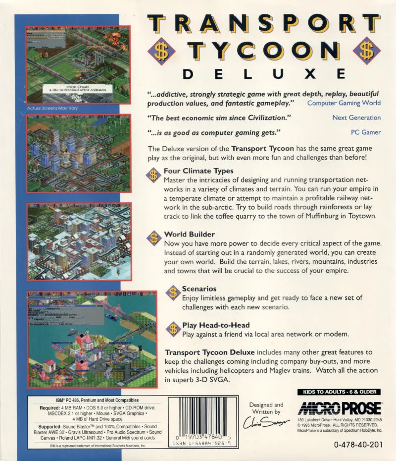 Backdrop artwork for Transport Tycoon Deluxe