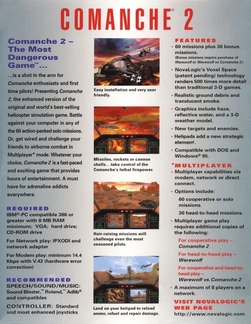 Comanche 2 box back