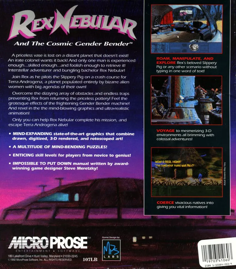 Backdrop artwork for Rex Nebular and the Cosmic Gender Bender