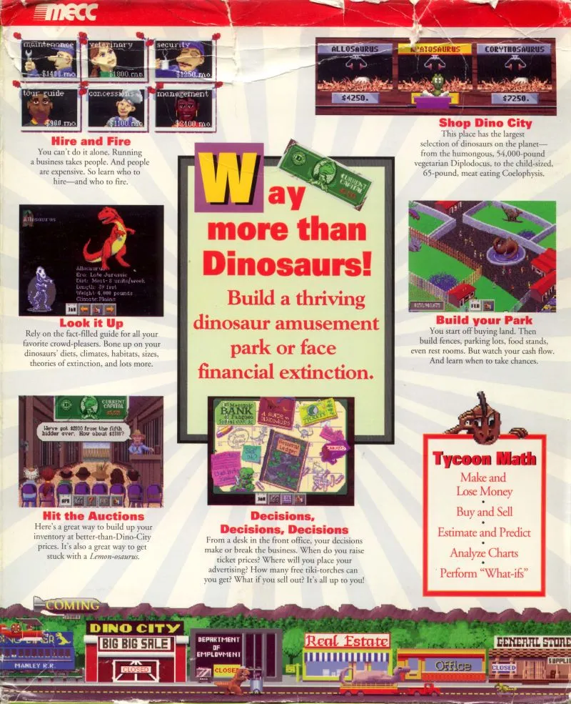 DinoPark Tycoon box back