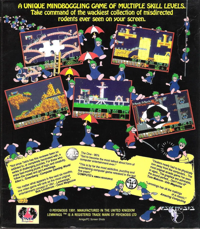 Lemmings box back