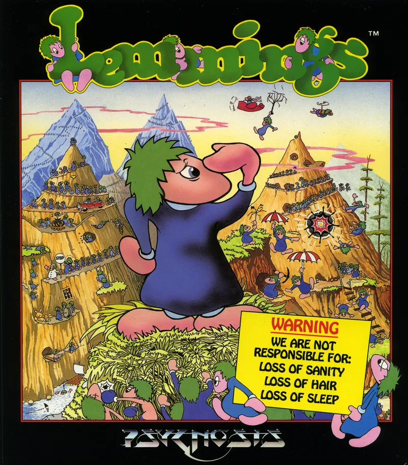 Backdrop artwork for Lemmings