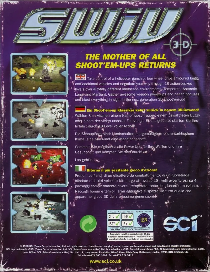 Backdrop artwork for SWIV 3D