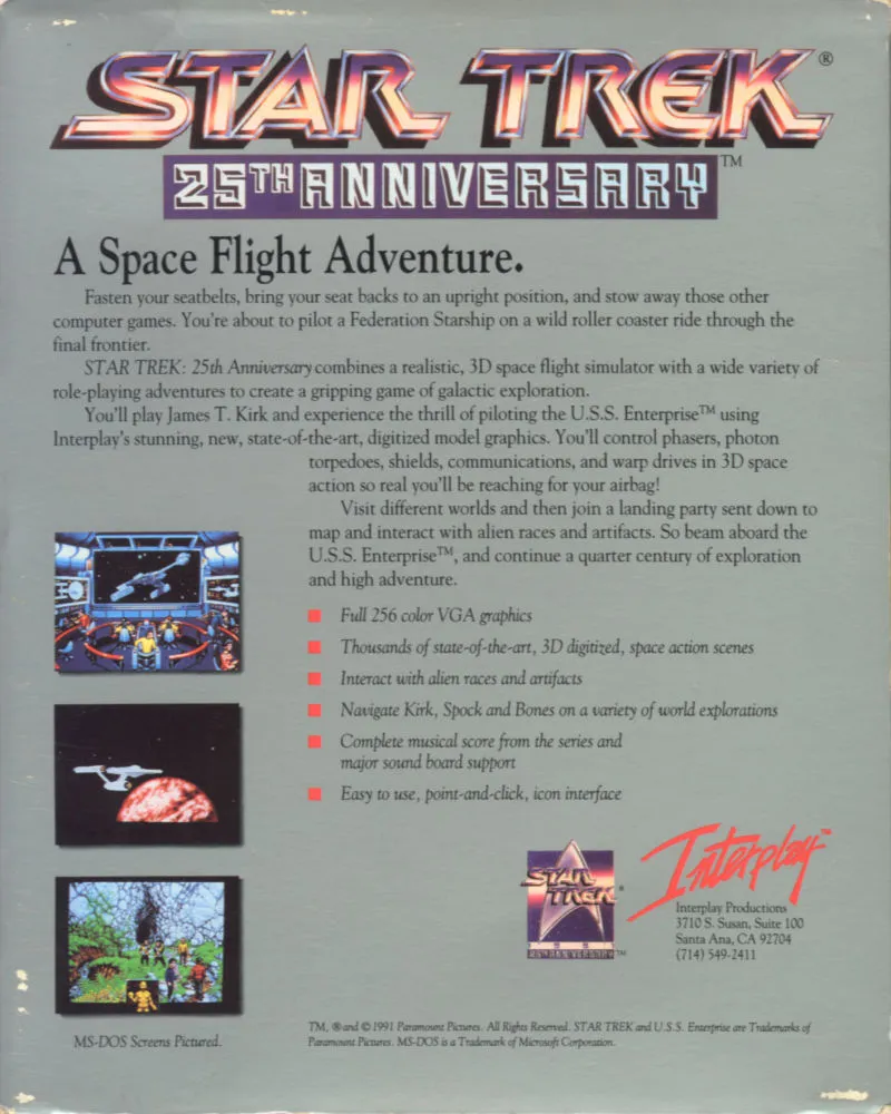 Backdrop artwork for Star Trek: 25th Anniversary