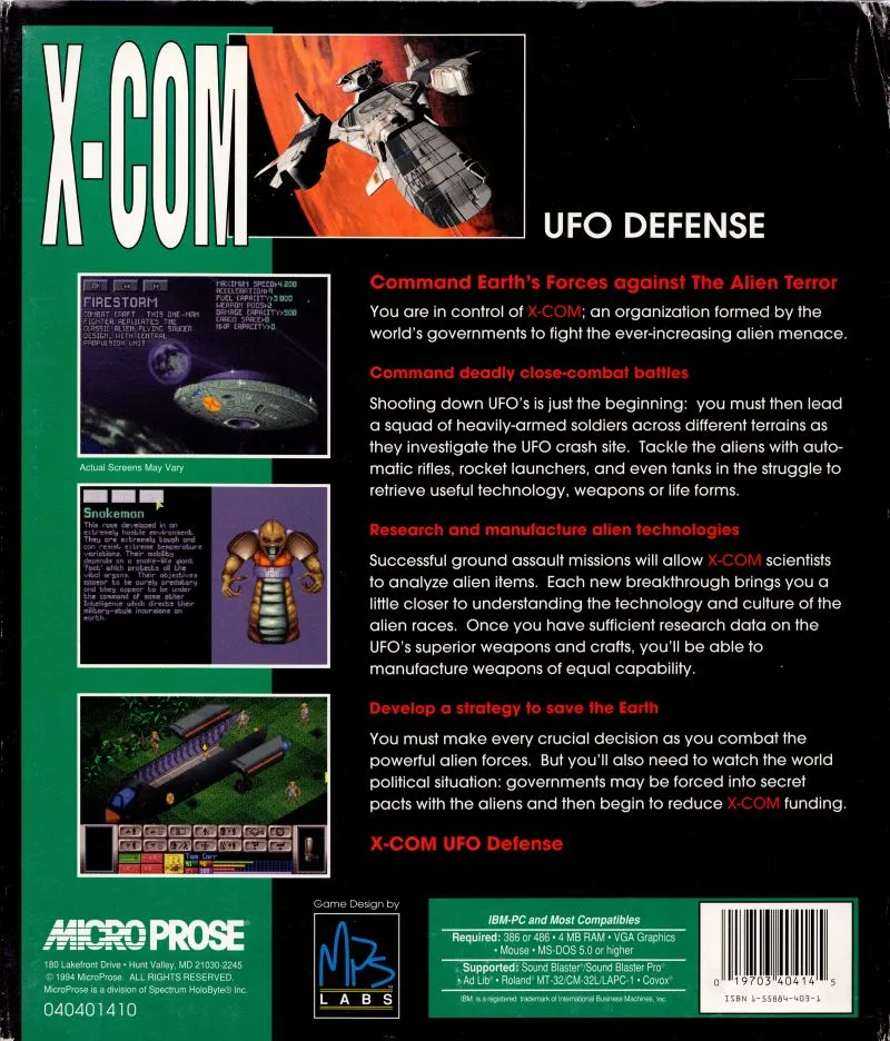 Backdrop artwork for X-COM: UFO Defense