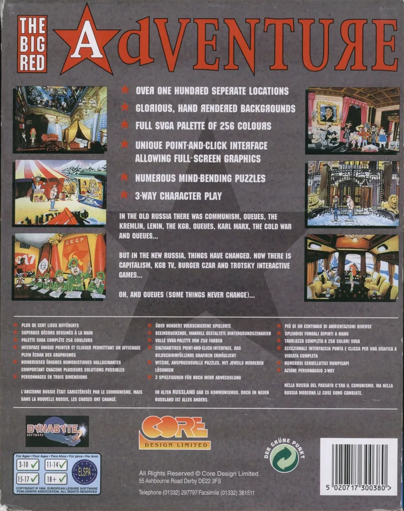 Backdrop artwork for The Big Red Adventure