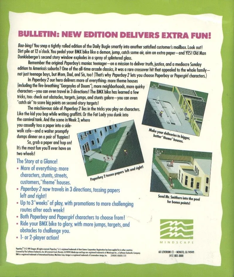 Paperboy 2 box back
