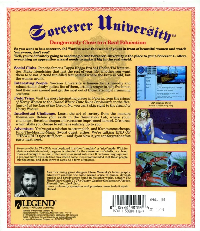 Backdrop artwork for Spellcasting 101: Sorcerers Get All The Girls