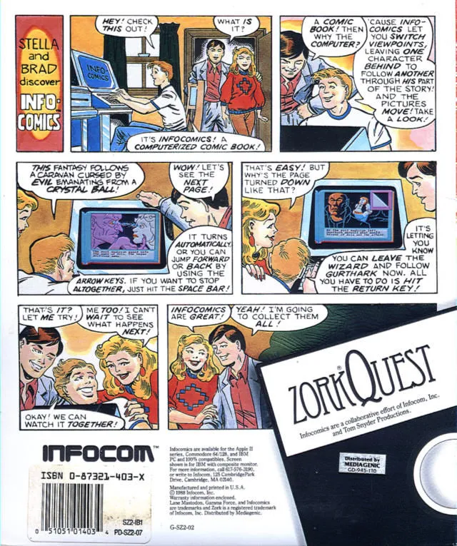 Backdrop artwork for ZorkQuest: The Crystal of Doom