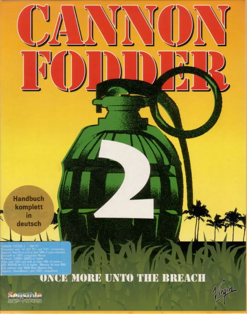 Backdrop artwork for Cannon Fodder 2