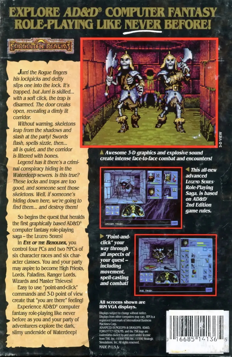 Eye of the Beholder box back