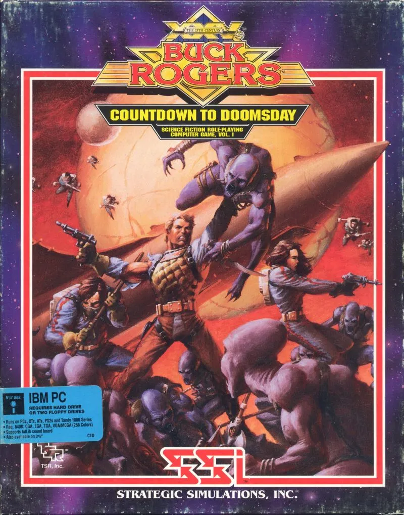Buck Rogers: Countdown to Doomsday cover art for MS-DOS