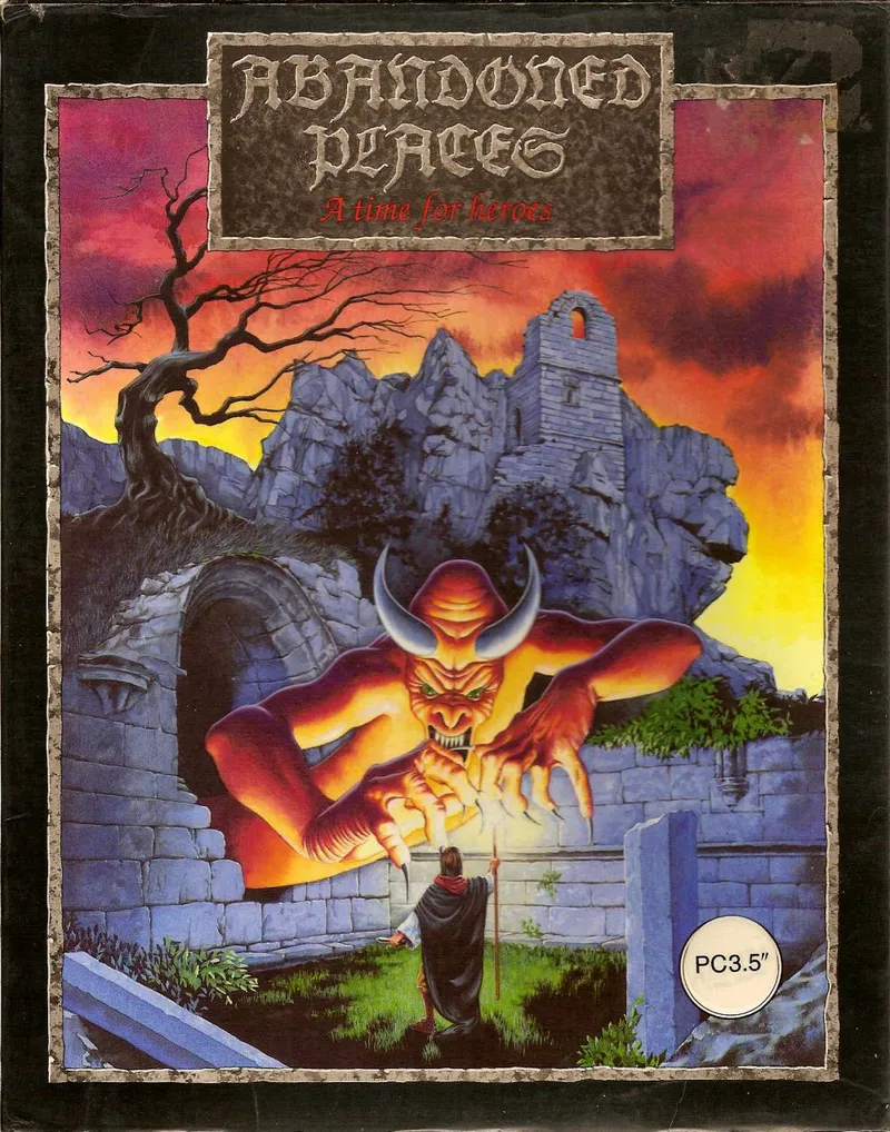 Abandoned Places: A Time for Heroes cover art for MS-DOS