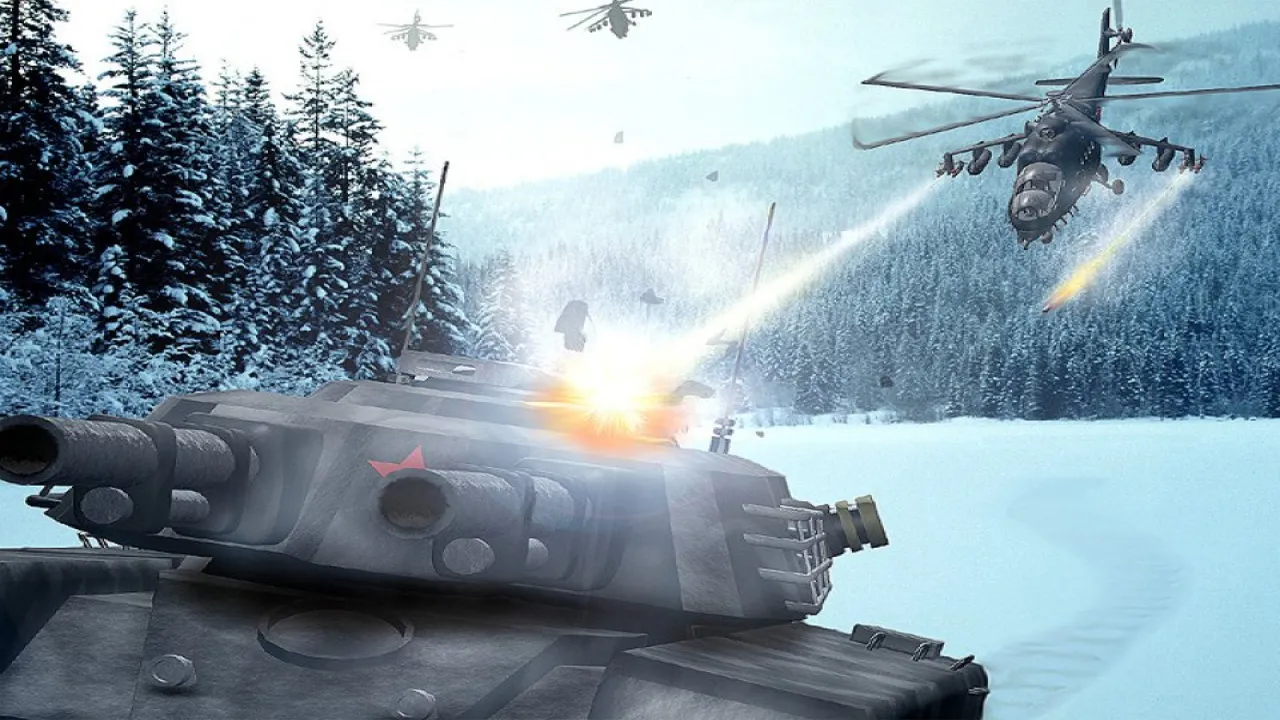 Backdrop artwork for Command & Conquer: Red Alert