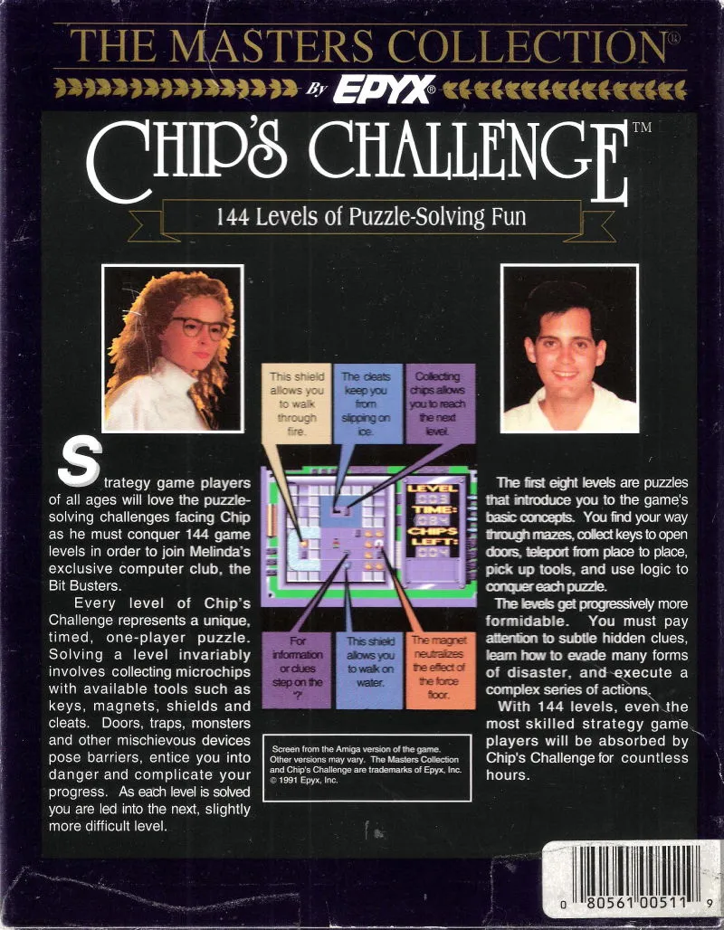 Chip's Challenge box back