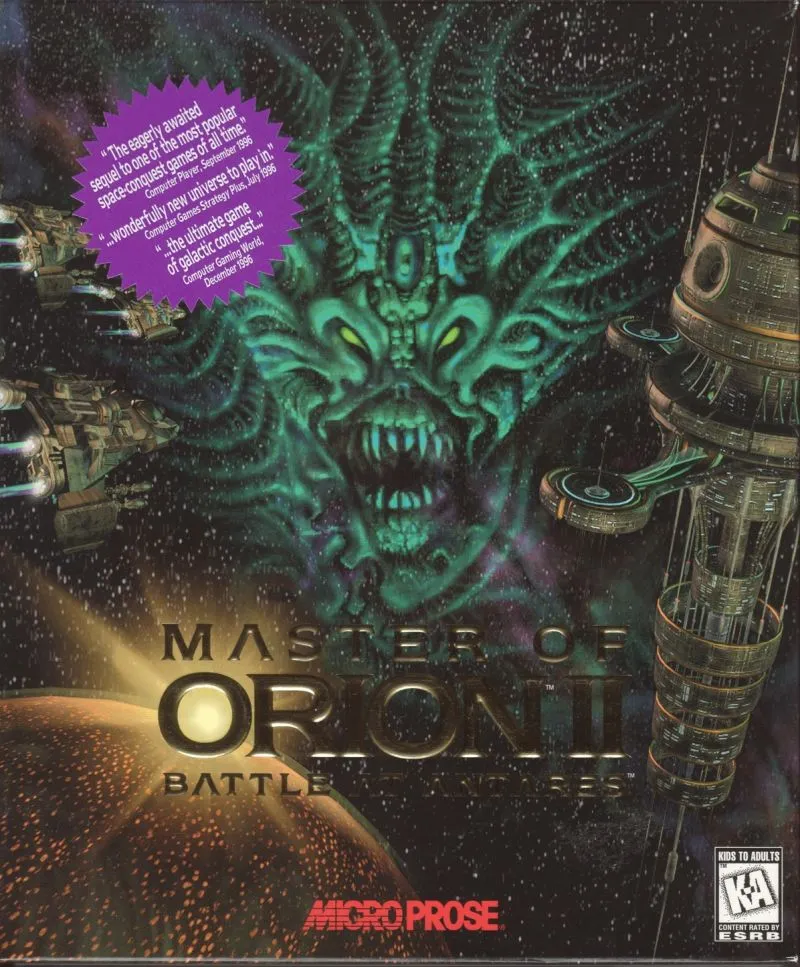 Master of Orion II: Battle at Antares box art