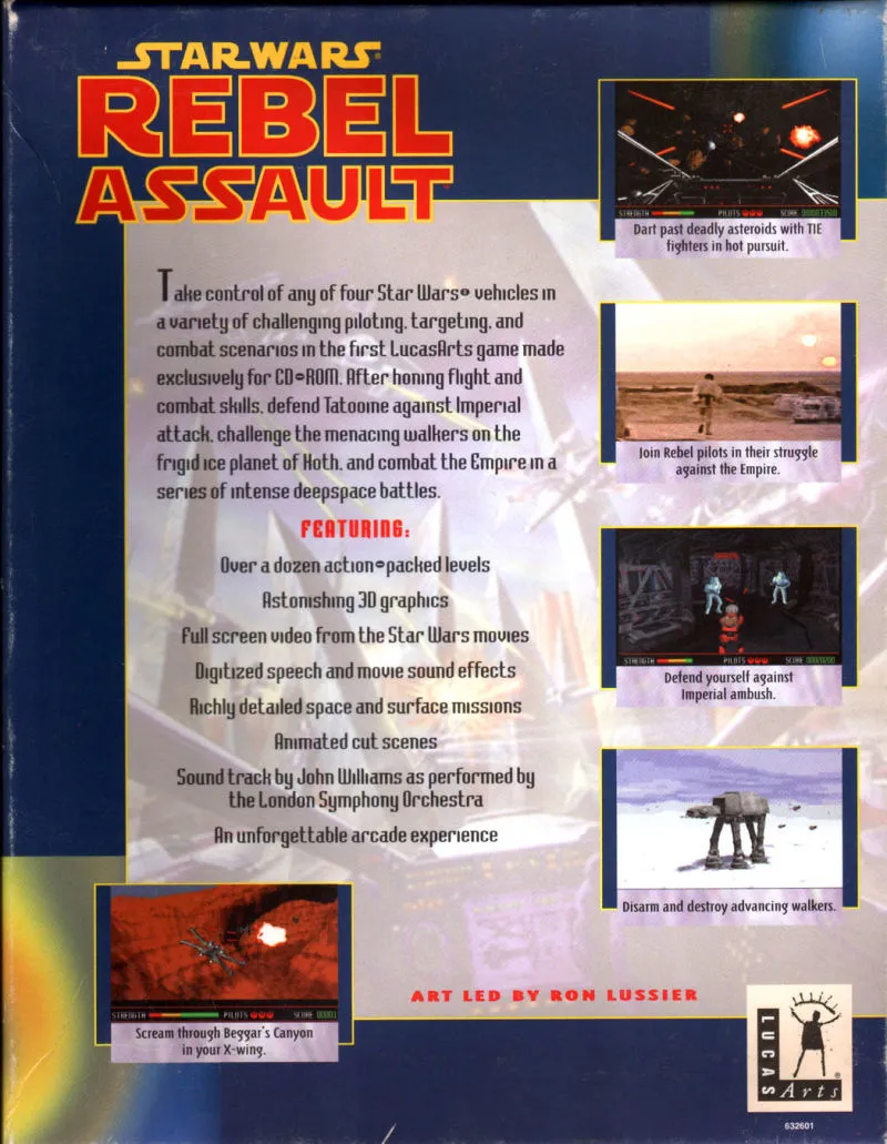 Backdrop artwork for Star Wars: Rebel Assault