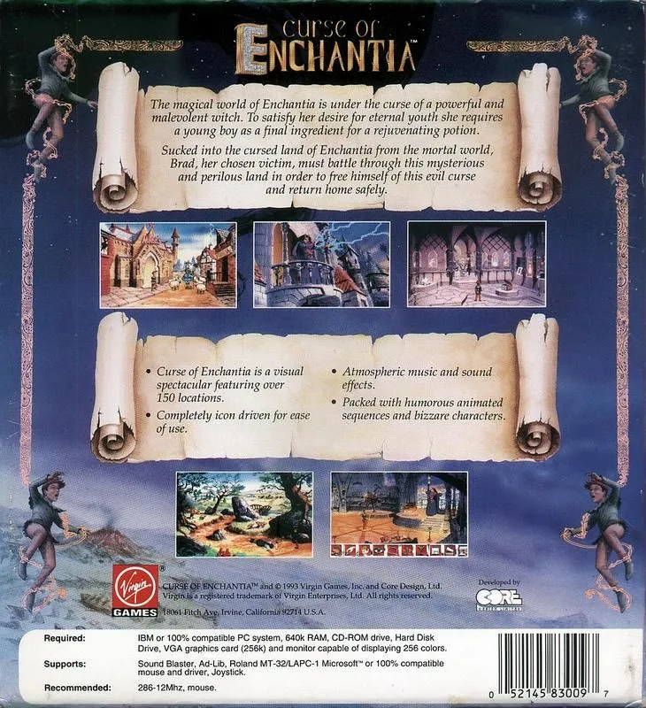 Curse of Enchantia box back