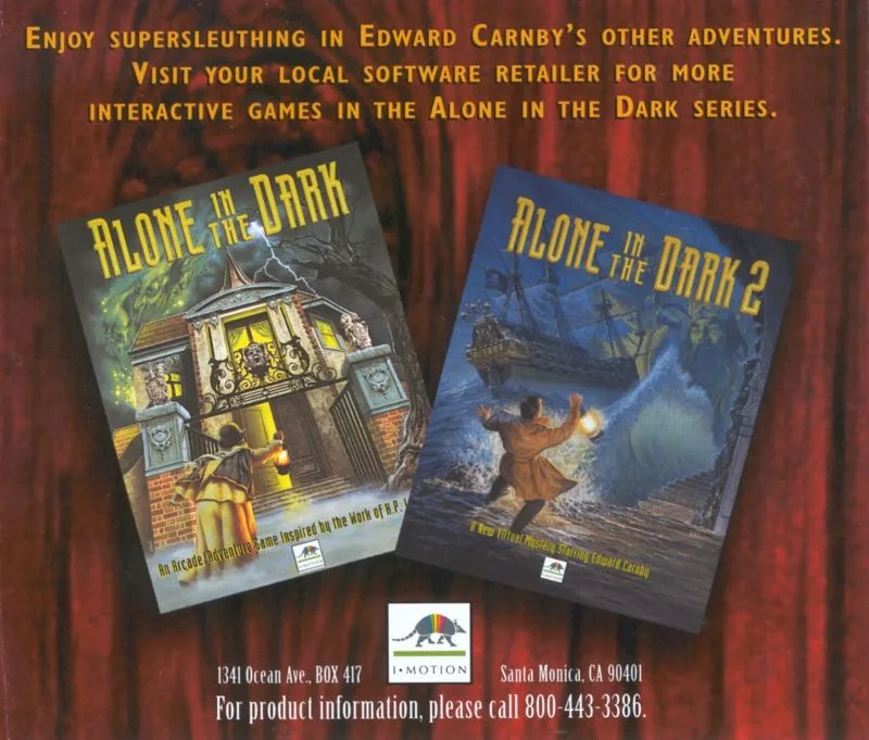 Alone in the Dark 3 box back